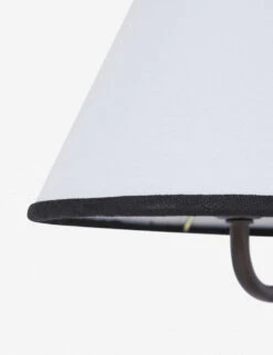 Magdalene Single Sconce -Home Furnishings MagdaleneSconceBronze BlackRimShade 0024