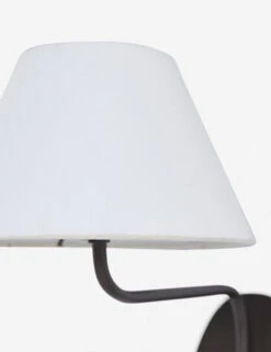 Magdalene Single Sconce -Home Furnishings MagdaleneSconceBronze WhiteShade 12745