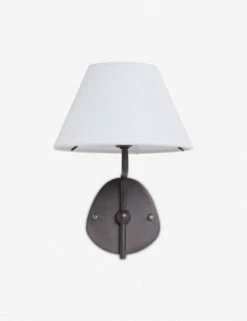 Magdalene Single Sconce -Home Furnishings MagdaleneSconceBronze WhiteShade 12747