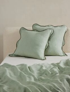 Essie Hemp Sham By Sarah Sherman Samuel -Home Furnishings OteliaHempSham Lichen Euro A0656706 551 Product