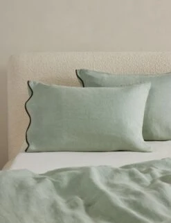 Essie Hemp Sham By Sarah Sherman Samuel -Home Furnishings OteliaHempSham Lichen Standard A0656702 1 Product