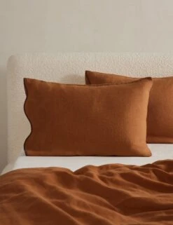 Essie Hemp Sham By Sarah Sherman Samuel -Home Furnishings OteliaHempSham Umber Standard A0656700 197 Product