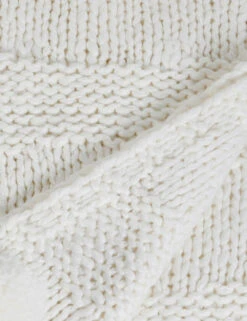 Oulu Throw By Pom Pom At Home -Home Furnishings OuluWinterWhiteThrow swatch