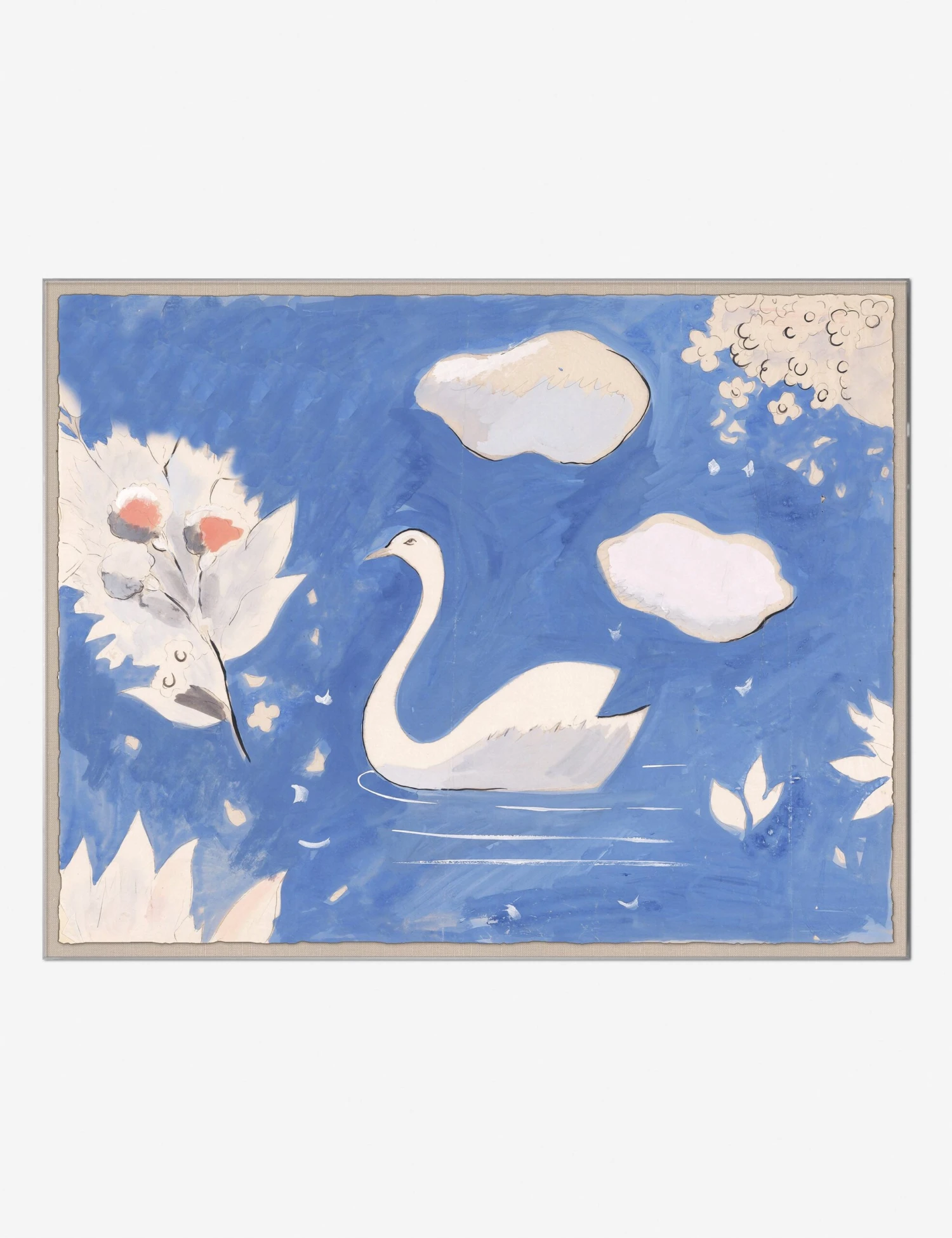Swan In Lake Print By Paule Marrot 2 Swan In Lake Print By Paule Marrot - Image 2