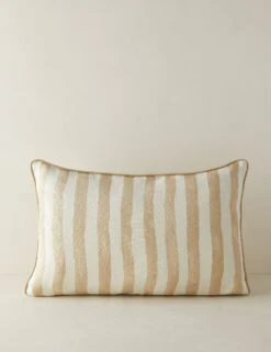 Painterly Stripe Linen Pillow By Sarah Sherman Samuel -Home Furnishings PainterlyStripeLinenLumbarPillow NaturalandIvorybySarahShermanSamuel A0656010B1086 Product