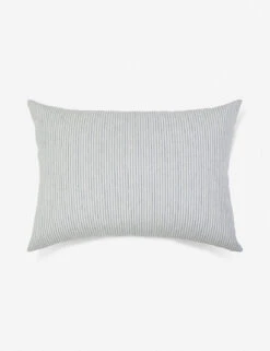 Connor Linen Cotton Sham By Pom Pom At Home -Home Furnishings PomPomatHomeConnorBigPillow IvoryandDenim f530a9b8 db67 4098 b23b 8d8cac5eebde