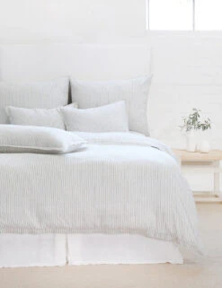 Connor Linen Cotton Sham By Pom Pom At Home -Home Furnishings PomPomatHomeConnorDuvet IvoryandDenim e9d5ac5b 6975 4907 be94 42f124a277e6