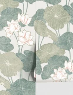 Lily Pad Peel + Stick Wallpaper -Home Furnishings RMK11438WP RollShot