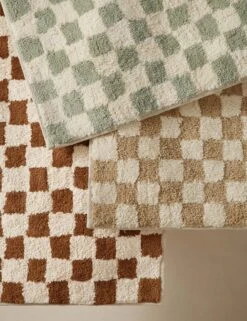 Checkerboard Bath Mat By Sarah Sherman Samuel 27 Checkerboard Bath Mat By Sarah Sherman Samuel -Home Furnishings SSSbathmatsGrouoshot2