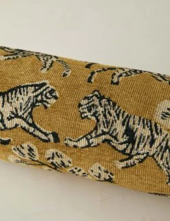 Tiger Bolster Pillow By Sarah Sherman Samuel -Home Furnishings TigerBolsterPillow GoldbySarahShermanSamuel A0655809B1116 Product
