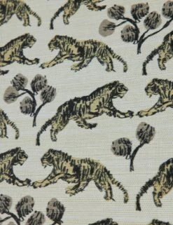 Tiger Grasscloth Wallpaper By Sarah Sherman Samuel -Home Furnishings TigerGrassclothWallpaper Ivory A0655823 00003