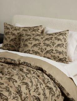 Tiger Hemp Duvet Cover By Sarah Sherman Samuel -Home Furnishings TigerHempReversible Queen Full A0656719 3 Product