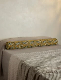 Tiger Long Bolster Pillow By Sarah Sherman Samuel 6 Tiger Long Bolster Pillow By Sarah Sherman Samuel -Home Furnishings TigerLongBolsterPillowbySarahShermanSamuel Gold A0655827B StudioLifestyle