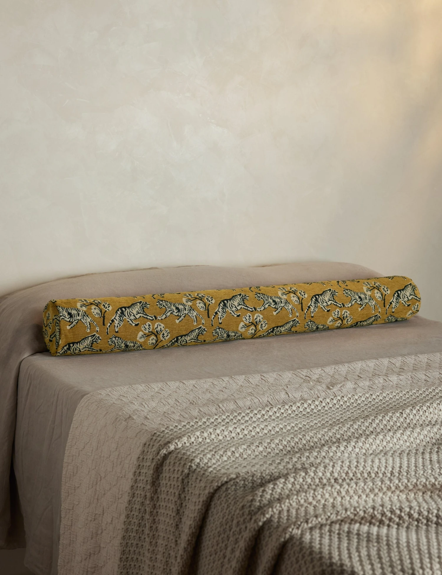 Tiger Long Bolster Pillow By Sarah Sherman Samuel 3 Tiger Long Bolster Pillow By Sarah Sherman Samuel - Image 3