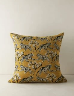 Tiger Pillow By Sarah Sherman Samuel -Home Furnishings TigerPillowbySarahShermanSamuel Gold A0655808B1028 Product