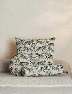 Tiger Bolster Pillow By Sarah Sherman Samuel -Home Furnishings TigerPillowbySarahShermanSamuel Ivory A0655807B GROUP StudioLifestyle 2e47e054 9515 4a70 974f 7500e2dfd313