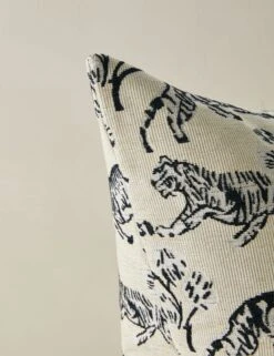 Tiger Pillow By Sarah Sherman Samuel -Home Furnishings TigerPillowbySarahShermanSamuel Ivory A0655807B1018 Product