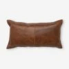 Sabrea Leather Lumbar Pillow