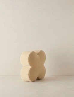 Velvet Clover Pillow By Sarah Sherman Samuel -Home Furnishings VelvetCloverPillow LightBeigebySarahShermanSamuel LightBeige A0656533 3818 Product