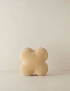 Velvet Clover Pillow By Sarah Sherman Samuel -Home Furnishings VelvetCloverPillow LightBeigebySarahShermanSamuel LightBeige A0656533 3820 Product