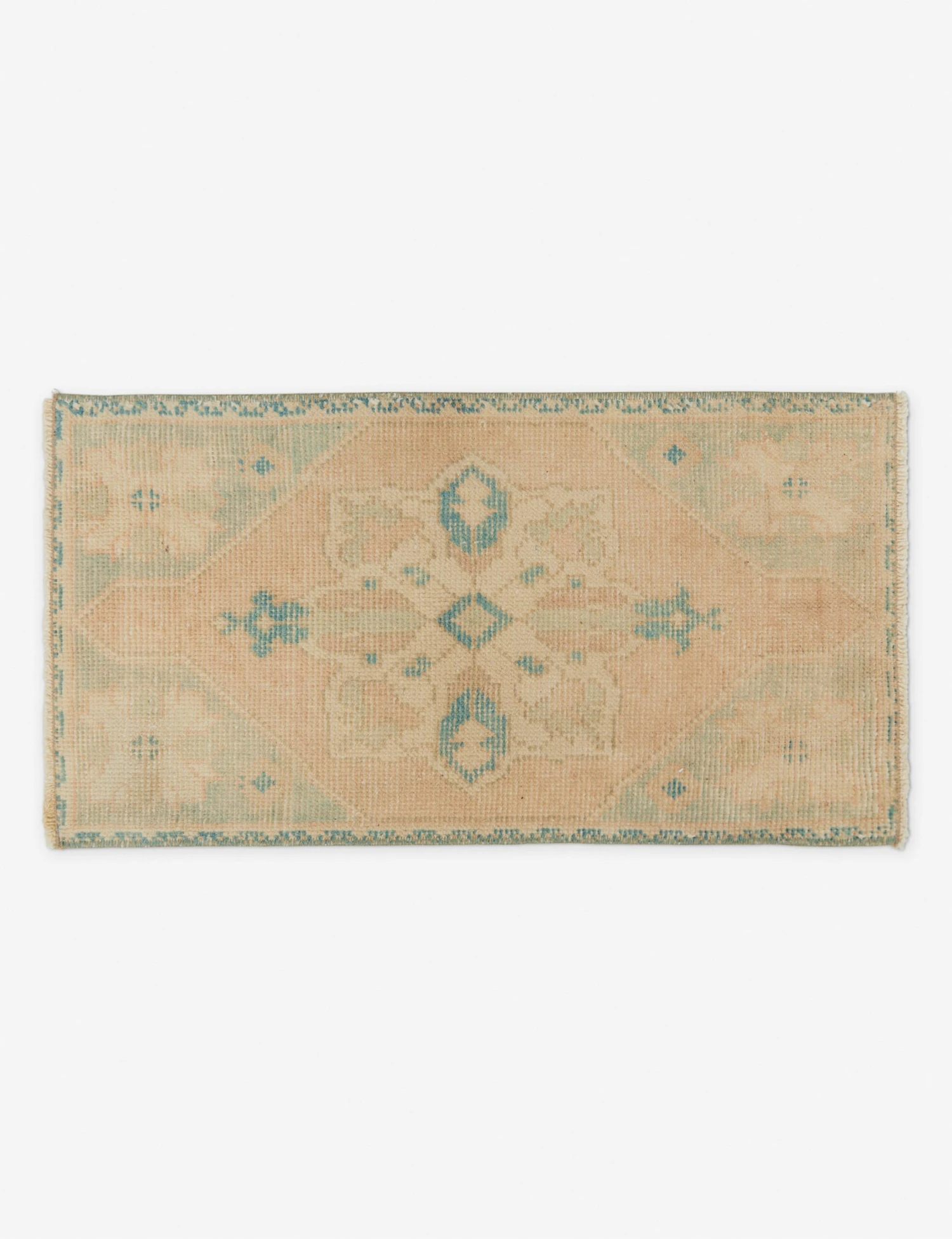 Vintage Turkish Mini Rug No. 142, 1'4" X 2'7" 1 Vintage Turkish Mini Rug No. 142, 1'4" X 2'7"