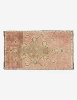 Vintage Turkish Mini Rug No. 150, 1'4" X 3'1"