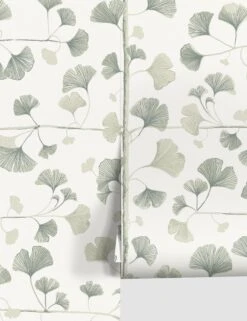 Scalamandre Ginkgo Wallpaper -Home Furnishings WSB 00180803 GinkgoLightGreen