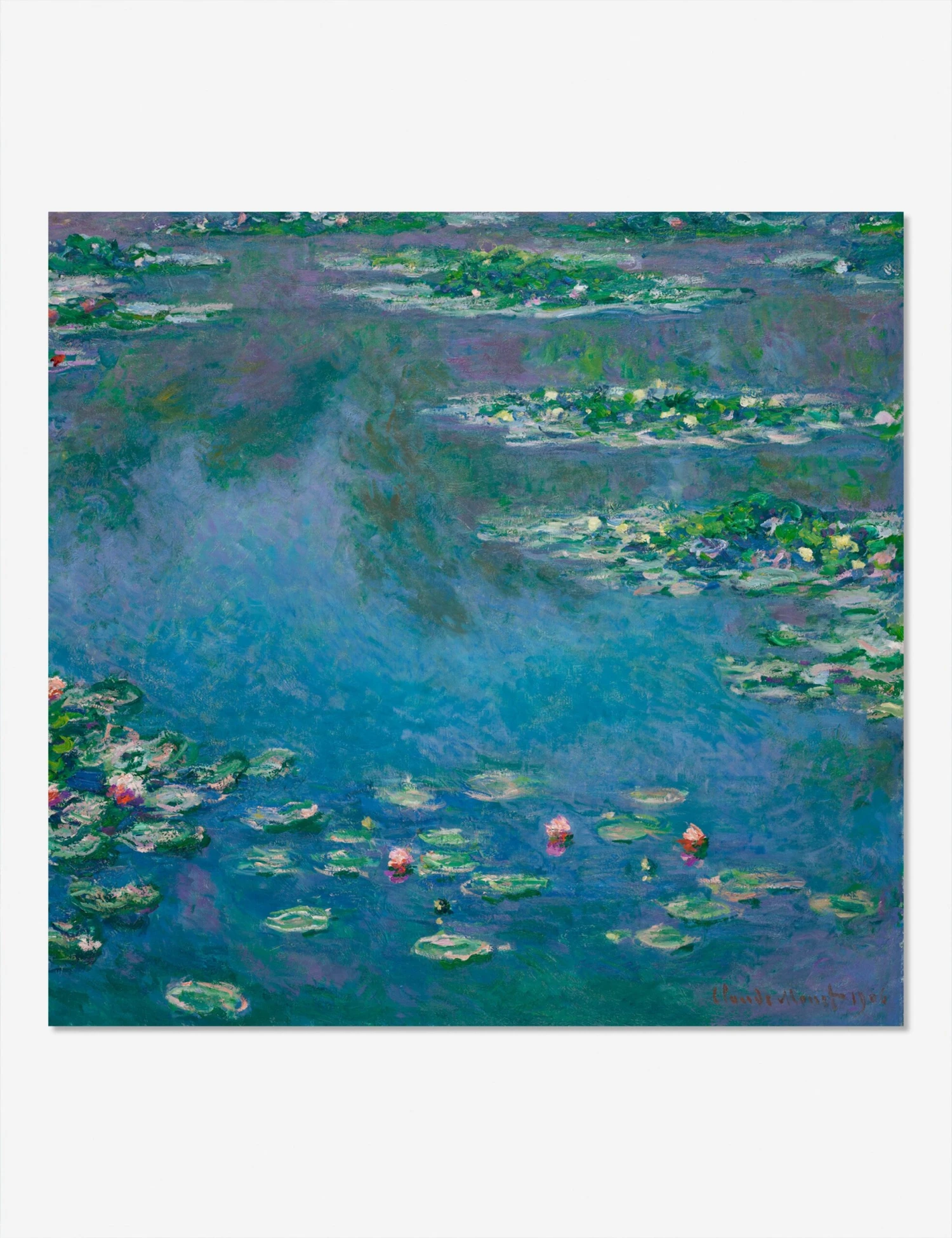 Water Lilies Print By Claude Monet 3 Water Lilies Print By Claude Monet - Image 3