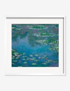 Water Lilies Print By Claude Monet 15 Water Lilies Print By Claude Monet -Home Furnishings WaterLiliesWhiteMatted