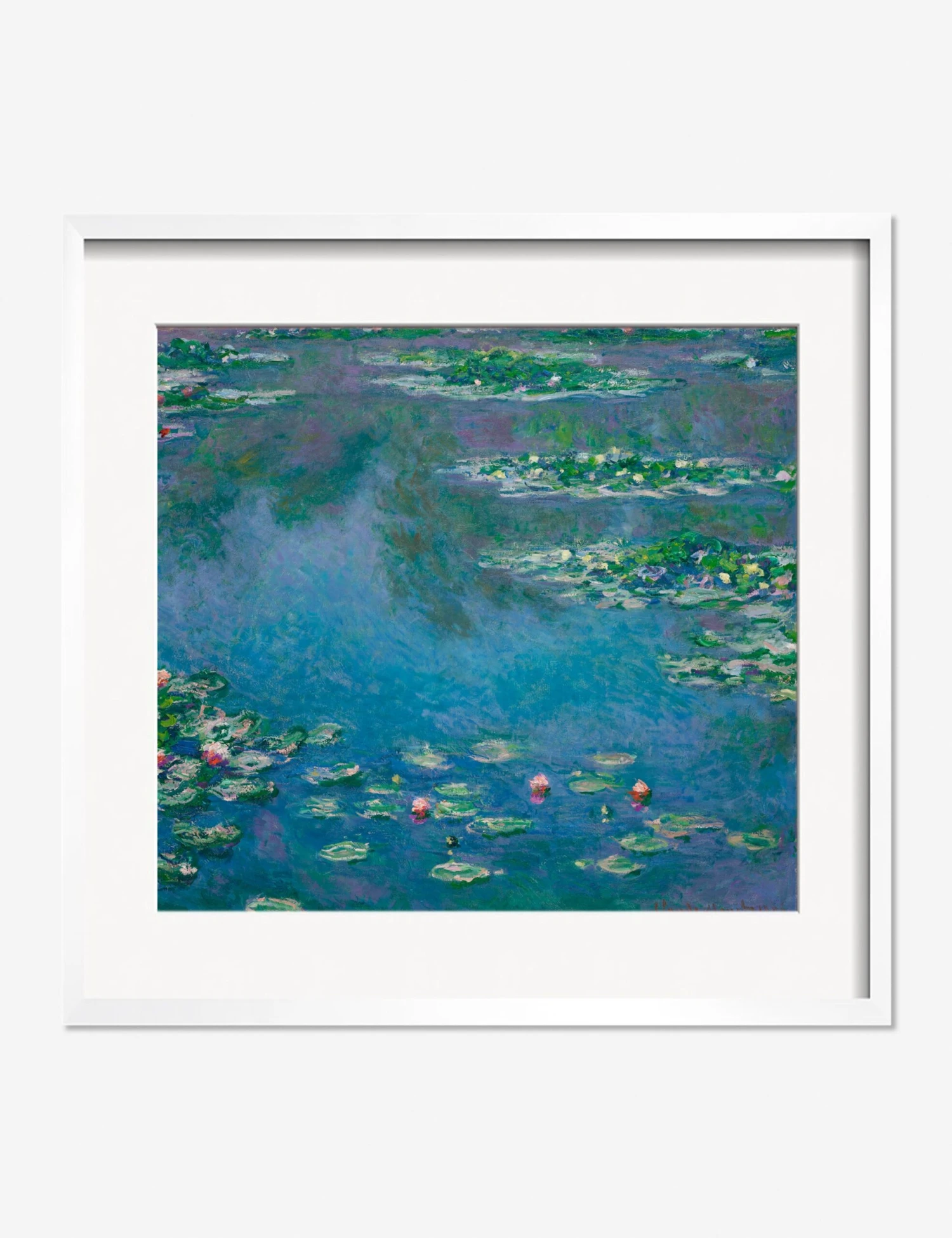 Water Lilies Print By Claude Monet 8 Water Lilies Print By Claude Monet - Image 8