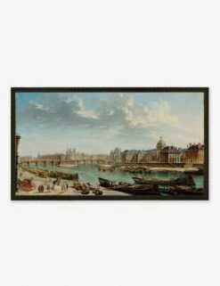 A View Of Paris With The Ile De La Cité Wall Art By Jean-Baptiste Raguenet -Home Furnishings a view of paris black frame