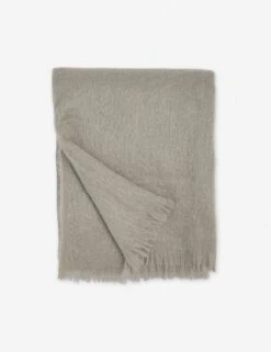 Aimee Mohair Throw -Home Furnishings aimee mohair throw warm grey a06517018 2905