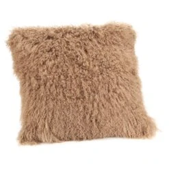 Alda Shearling Pillow -Home Furnishings alda fur pillow large caramel