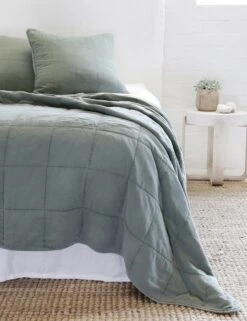 Antwerp Coverlet By Pom Pom At Home -Home Furnishings antwerpmoss2