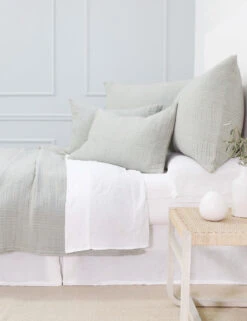 Arrowhead Textured Cotton Blanket By Pom Pom At Home -Home Furnishings arrowheadmist 65e258c9 e78f 4857 8470 1110430eaebf