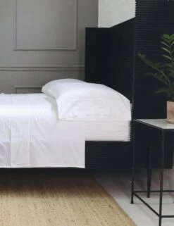 Classico Hemstitch Cotton Sateen Sheet Set By Pom Pom At Home -Home Furnishings classicowhitesheetsetcopy 1