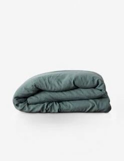 European Flax Linen Duvet Cover By Cultiver -Home Furnishings cultiver linen bedding bluestone duvet cover