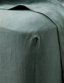 European Flax Linen Fitted Sheet By Cultiver