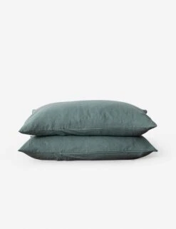 European Flax Linen Pillowcases (Set Of 2) By Cultiver -Home Furnishings cultiver linen bedding bluestone pillowcase 6380aeb7 c1bf 49ea ad38 a160dea4cf5c