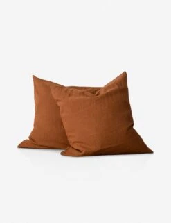 European Flax Linen Pillowcases (Set Of 2) By Cultiver -Home Furnishings cultiver linen bedding cedar euro