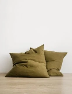 European Flax Linen Euro Pillowcases (Set Of 2) By Cultiver 22 European Flax Linen Euro Pillowcases (Set Of 2) By Cultiver -Home Furnishings cultiver linen bedding olive pillowcase euro e7cc88e5 3a08 4d22 adfe 4e89b27f2488