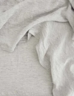 Linen Bedding, Flat Sheet By Cultiver -Home Furnishings cultiver linen bedding pinstripe flat sheet 1