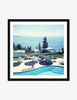 Relaxing At Lake Tahoe Photography Print By Slim Aarons