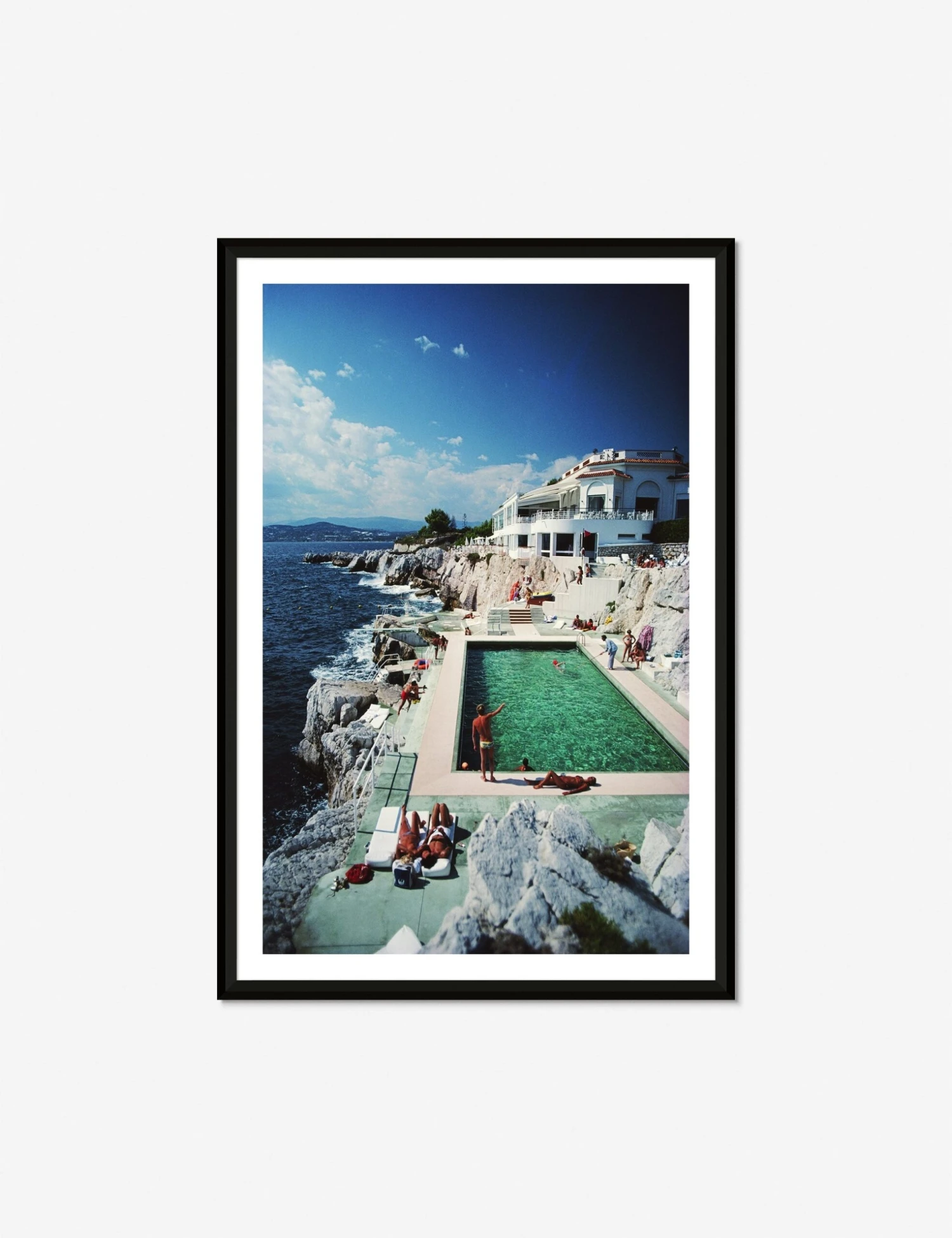 Eden-Roc Pool Photography Print By Slim Aarons 1 Eden-Roc Pool Photography Print By Slim Aarons