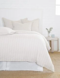 Henley Cotton Duvet By Pom Pom At Home -Home Furnishings henleyoatFRONT