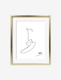 Kiss Print By Damienne Merlina -Home Furnishings kiss gold frame 1