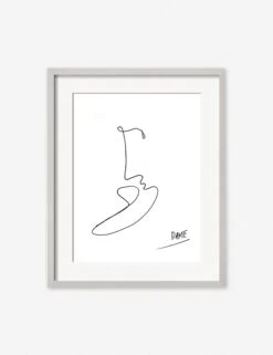 Kiss Print By Damienne Merlina -Home Furnishings kiss silver frame 1