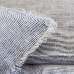 Logan Linen Pillow By Pom Pom At Home -Home Furnishings logan blue detail 8 3e3f30e8 6195 47dc bd03 299c3988ff2e