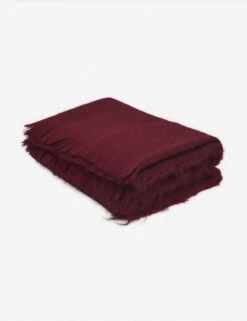 Aimee Mohair Throw -Home Furnishings mohair throw merlot a06517016 det 3