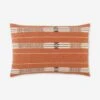Malva Lumbar Pillow, Rust